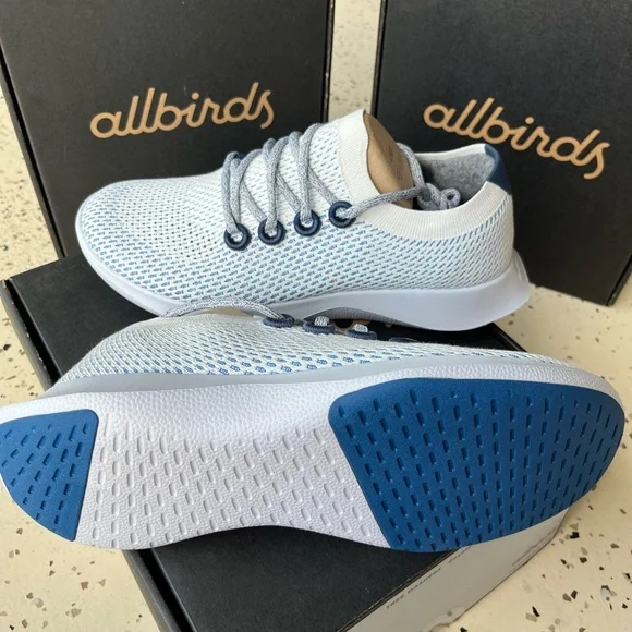 Allbirds Tree Dashers Geyser Light Blue Sneakers 9 10 NIB - Picture 4 of 8